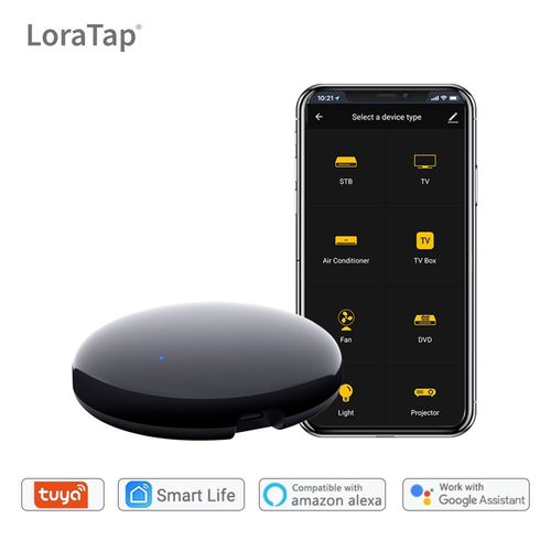 télécommande universelle Smart Life,WiFi,IR,contrôle de pont,climatisation,ventilateur TV,fonctionne avec Google Home,Alexa Echo,AC,