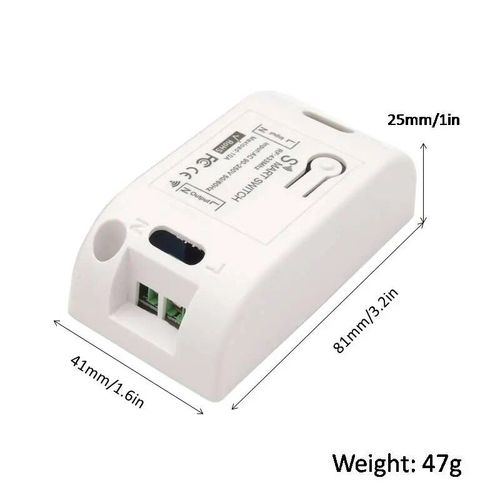 Interrupteur de lumière sans fil,433 Mhz,télécommande on/Off,relais ac ventilateur LED v,10a,pour maison connectée,pour plafonnier - Type 1RC