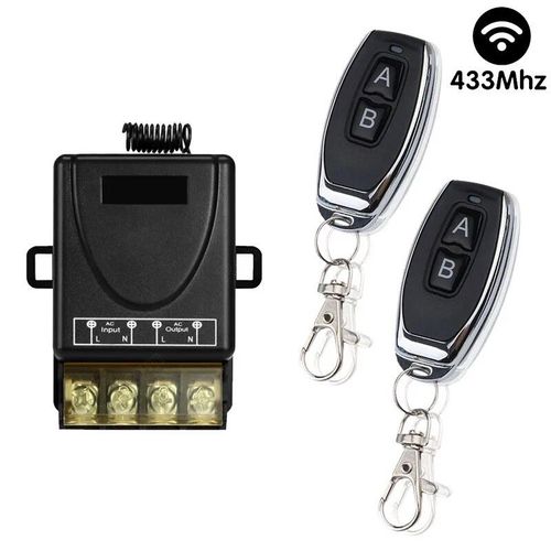 Interrupteur sans fil pour chauffe-eau de plafond,contrôleur de relais de disjoncteur 1ch,transmetteur Rf 220 MHz,433 V,30A,pour maison intelligente - Type RFS30 KT052