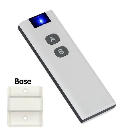 Interrupteur mural intelligent sans fil,433Mhz,avec télécommande,panneau mural tactile,Mini relais récepteur,220V 10A,pour ventilateur de lampe Led domestique - Type 1B-2gang