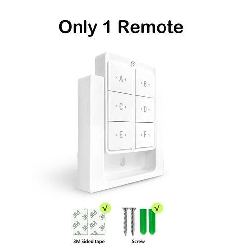 Interrupteur mural intelligent sans fil,433Mhz RF 86,amovible,avec télécommande,Mini relais récepteur,ventilateur de lampe Led 220V - Type 1Switch