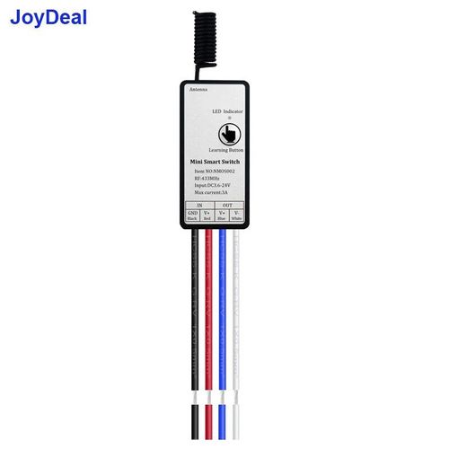 Mini interrupteur à télécommande sans fil,433 MHz,pour lampe LED,Micro récepteur,avec boîte,marche/arrêt,émetteur - Type Receiver with case