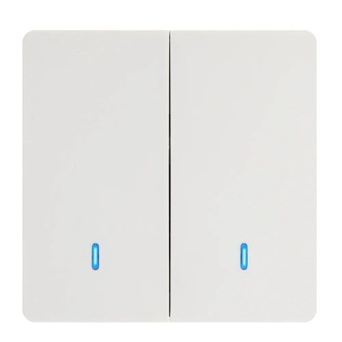 Joli Mural Intelligent Sans Fil RF 433MHz,Disjoncteur avec Télécommande,Mini Récepteur de citations,Ventilateur de Lampe LED 220V - Type 2gang ZN36231803