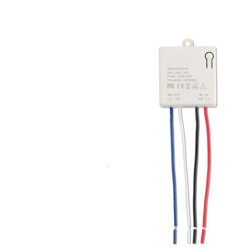 Joli Mural Intelligent Sans Fil RF 433MHz,Disjoncteur avec Télécommande,Mini Récepteur de citations,Ventilateur de Lampe LED 220V - Type ZN36231801