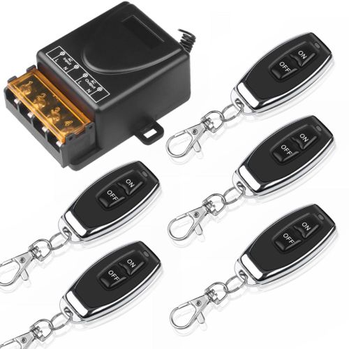 Télécommande sans fil Smart Light Switch,ventilateur,plafonnier,433MHz,60V-280V,citations 30A,émetteur marche/arrêt,porte-clés,maison,LED - Type D set