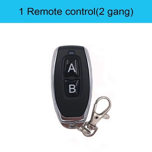 Interrupteur intelligent sans fil Rf 433Mhz,télécommande 90-250V,10amp,1ch,relais récepteur émetteur pour lampe de ventilateur - Type 1B-2gang