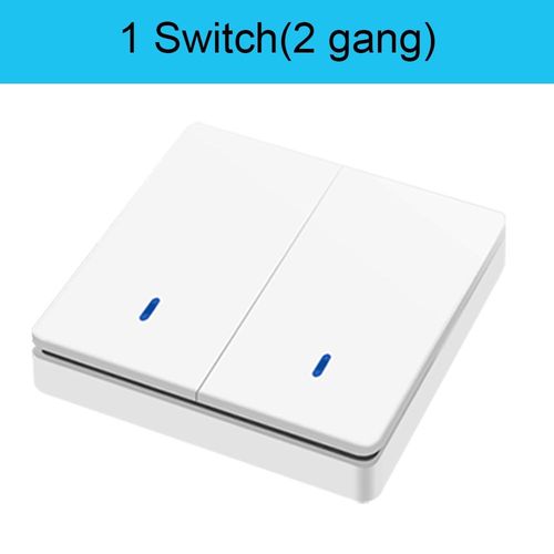 Interrupteur intelligent sans fil Rf 433Mhz,télécommande 90-250V,10amp,1ch,relais récepteur émetteur pour lampe de ventilateur - Type 1W-2gang