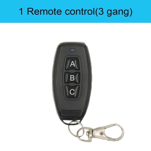 Interrupteur intelligent sans fil Rf 433Mhz,télécommande 90-250V,10amp,1ch,relais récepteur émetteur pour lampe de ventilateur - Type 1B-3gang
