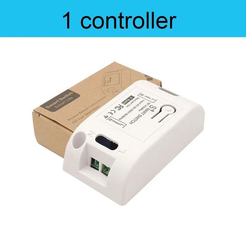 Interrupteur intelligent sans fil Rf 433Mhz,télécommande 90-250V,10amp,1ch,relais récepteur émetteur pour lampe de ventilateur - Type 1RC