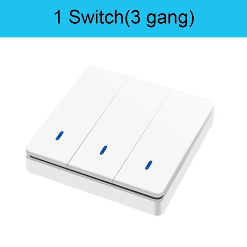 Interrupteur intelligent sans fil Rf 433Mhz,télécommande 90-250V,10amp,1ch,relais récepteur émetteur pour lampe de ventilateur - Type 1W-3gang