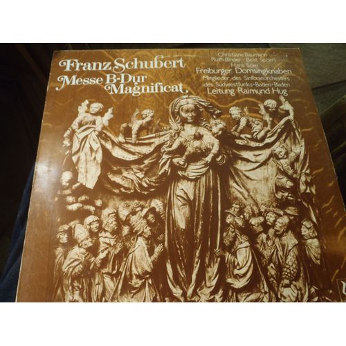 Schubert Messe B-Dur & Magnificat Freiburger Domsingknaben Ger Lp Christophorus