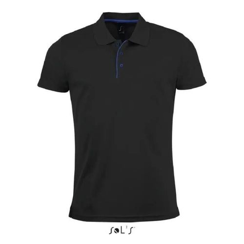 Polo De Running - Performer - Noir - 3xl - Manches Courtes - Adapté À La Sublimation