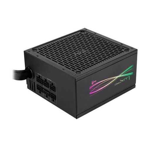 Aerocool LUX PRO RGB 550M, Bloc d'alimentation Semi-modulaire RGB 550W, 80Plus Bronze +88%, Condensateurs Japonais, Ventilateur 14cm