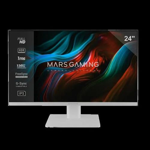 Ecran 24" Mars Gaming Mv-24 Full Hd 120hz (blanc)