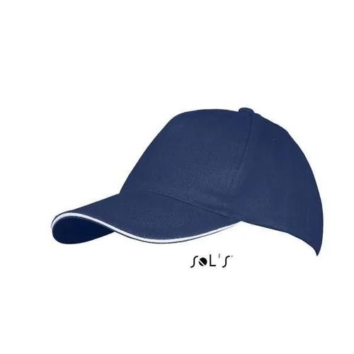 Sol's Long Beach 00594 100% Coton Brossé Épais 260 G/M²Casquette 5 Panneaux Chapeau