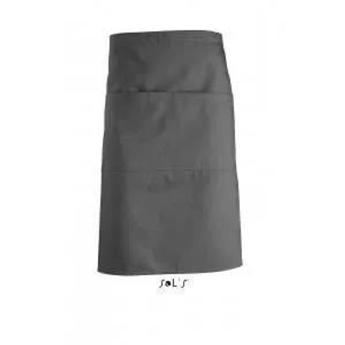 Tablier Mi-Long Avec Poches - 88020 - Gris Foncé