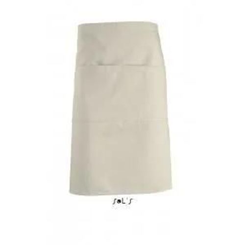 Tablier Mi-Long Avec Poches - 88020 - Beige Corde