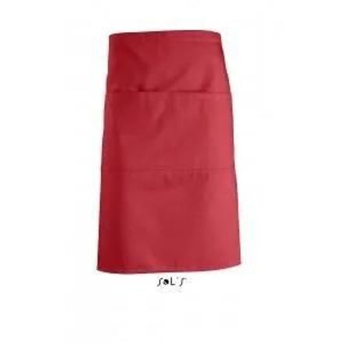 Tablier Mi-Long Avec Poches - 88020 - Rouge