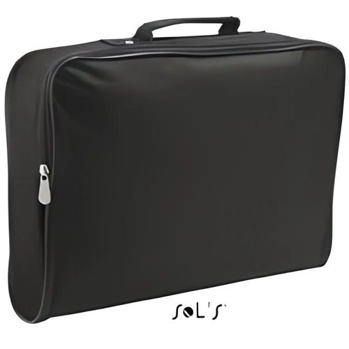 Sacoche porte-documents - COLLEGE - 71100 - Polyester 600D - Zippée - Noir
