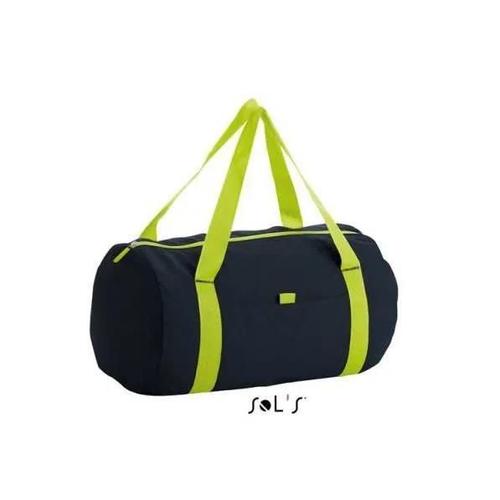 Sol's Tribeca 01204 SAC POLOCHON 100% coton canvas 886 Noir / Lime fluo