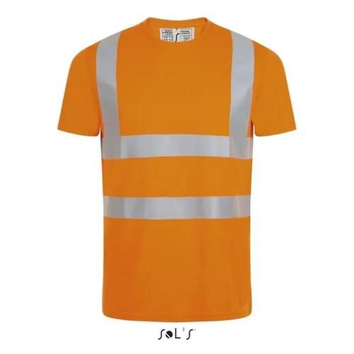 T-shirt de sécurité Sol's Mercure Pro - orange fluo - M