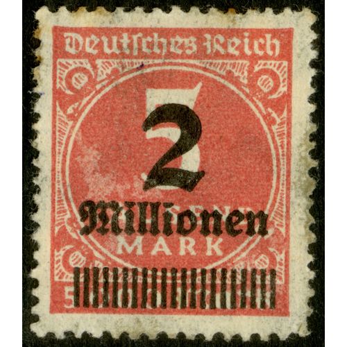 Timbre Oblitéré Deutsches Reich, 5 Tausend Mark, 2 Millionen
