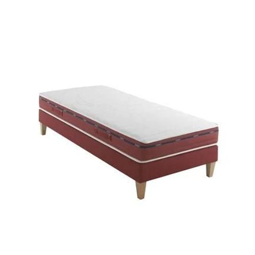 Someo - Ensemble Matelas 100% Latex, Sommier Et Pieds Crépuscule 500 - Blanc