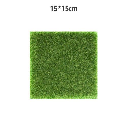 Gazon Artificiel De Paysage Pour Jardin,Pelouse D'intérieur,Balcon,Tapis De Gazon Synthétique Pour Décoration Intérieure De La Maison,Cour - Type 15x15cm