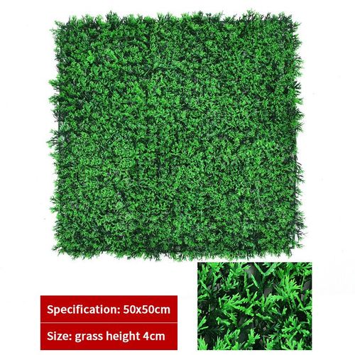 Panneau Mural De Plantes En Gazon Artificiel,Fond D'herbe Verte,Plante En Plastique,Jardin Extérieur,Maison,Décoration De Mariage - Type S-50cmx50cm