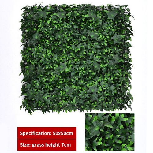 Panneau Mural De Plantes En Gazon Artificiel,Fond D'herbe Verte,Plante En Plastique,Jardin Extérieur,Maison,Décoration De Mariage - Type T-50cmx50cm