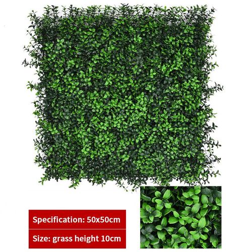 Panneau Mural De Plantes En Gazon Artificiel,Fond D'herbe Verte,Plante En Plastique,Jardin Extérieur,Maison,Décoration De Mariage - Type R-50cmx50cm