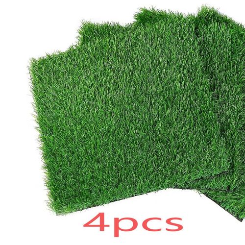 Tapis Carrés D'ange Artificielle,Faux Carreaux De Gazon Vert Pour Napperons,Fête,.Cdecor,Artisanat De Bricolage - Type 4 Pieces Of 25x25cm