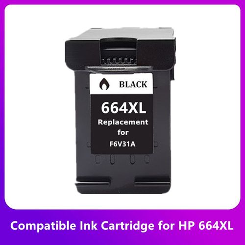 Cartouche d'encre pour imprimante,compatible avec HP 664XL 664,pour Gardens 664 Deskjet 1115 2135 3635 2138 3636 3638 4535 4536 4538 4675 4676 4678 - Type 1BK