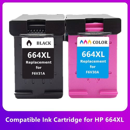 Cartouche d'encre pour imprimante,compatible avec HP 664XL 664,pour Gardens 664 Deskjet 1115 2135 3635 2138 3636 3638 4535 4536 4538 4675 4676 4678 - Type 1Set