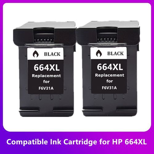 Cartouche d'encre pour imprimante,compatible avec HP 664XL 664,pour Gardens 664 Deskjet 1115 2135 3635 2138 3636 3638 4535 4536 4538 4675 4676 4678 - Type 2BK