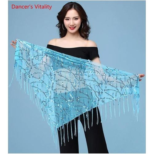 Jupe À Paillettes Pour La Danse Du Ventre,Vêtements D'entraînement Pour Adultes,Ceinture Triangulaire Élégante,Vêtements De Performance