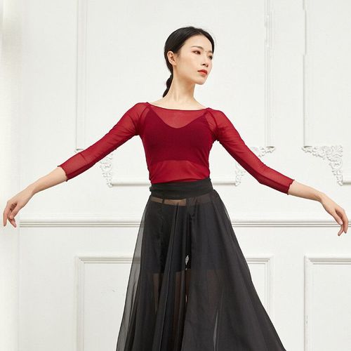 Haut De Danse Du Ventre En Maille Sexy Pour Adultes,Chemisier Transparent,Chemise Longue,Costume Pour Femmes Financièrement,Vêtements De Danse