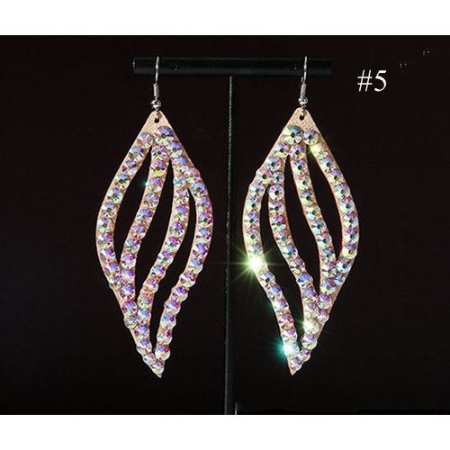 Boucles D'oreilles De Danse Du Ventre Pour Femmes,Accessoires De Bijoux Gitans,Costume De Séparés Euse,Biscuits Brillants,Double Face,2 Paires Par Paquet
