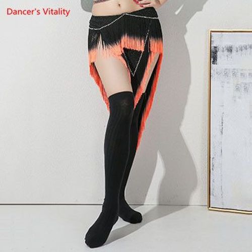 Costume De Ventre En Modal,Haut À Manches Courtes Ou Jupe À Franges,Vêtements D'entraînement,Vêtements De Performance Pour Femmes De Tempérament