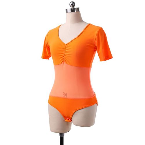 Haut En Gaze Semi-Transparent Pour La Danse Du Ventre,Chemisier À Manches Courtes,Combinaison Sexy En Maille,Performance De Danse Du Ventre,Vêtements De Base Pour Adultes,Rouge Pas Cher