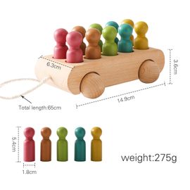 Jouets En Bois Montessori Pour Bébé,Puzzle Modèle Britannique,Train Gmae Pour Anniversaire,Jeu De Chiffres Et De Blocs,Jouet D'apprentissage Pour Bébé - Type Beech Wood Car