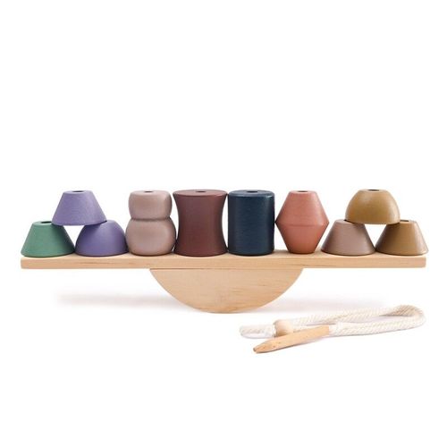 Jouets Montessori En Bois Pour Bébé,Dinosaure,Étoiles,Lune,Décennie S D'équilibre,Enfilage,Empilé,Jeux Pour Nourrissons,Cadeaux De Puzzle - Type Blocks