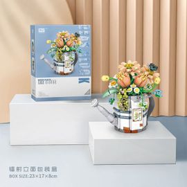 Mini Bouteille De Pulvérisation De Fleurs Simulées,Bloc De Construction,Fleur,Viande,Plante,Décoration De La Maison,Cadeau Jouet Pour Enfants,Fille - Type Spray Pot-With Box