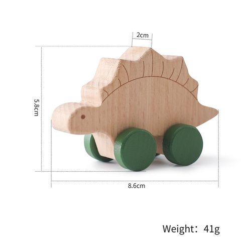 Jouets Montessori En Bois,Nuit D'animaux,Traînant Des Étoiles,De La Lune,Surround,Train,Coordination À La Main,Jouet Empilable,Cadeaux De Décoration Faits À La Main - Type Dinosaur-02