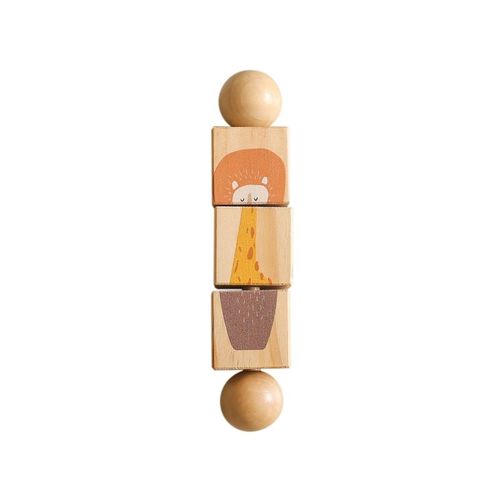 Jouets Montessori En Bois Pour Bébé,Animal De Dessin,Crocodile,Ours,Décennie S Rotatifs,Hochet,Jeu De Puzzle,Jouets Tewindsor En Bois De Qualité Alimentaire - Type Rotate Blocks