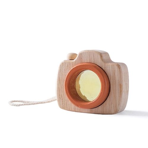 Appareil Photo Kaléidoscope En Bois Coloré Pour Bébé,Jouets De Nuit Pour Enfant,Accessoire De Caméra De Confrontation Montessori,Décoration De Bricolage,Jouet D'extérieur,Cadeau,1 Pièce #H
