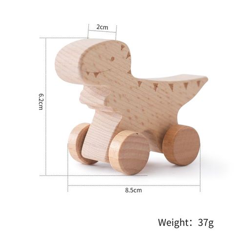 Jouets Créatifs En Bois Montessori Pour Enfants,Bouton En Forme D'ours De Dessin,Hochets À Vis,Jouets De Nuits,Jouets De Puzzle Pour Les Tout-Petits,Cadeaux - Type Dinosaur-01