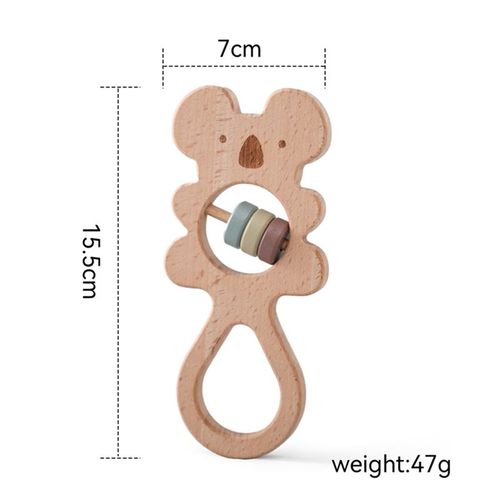 Jouets Créatifs En Bois Montessori Pour Enfants,Bouton En Forme D'ours De Dessin,Hochets À Vis,Jouets De Nuits,Jouets De Puzzle Pour Les Tout-Petits,Cadeaux - Type Koala