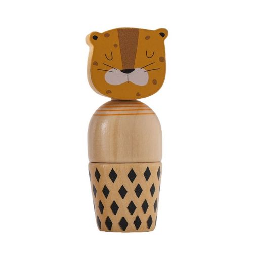 Jouets Créatifs En Bois Montessori Pour Enfants,Bouton En Forme D'ours De Dessin,Hochets À Vis,Jouets De Nuits,Jouets De Puzzle Pour Les Tout-Petits,Cadeaux - Type Tiger