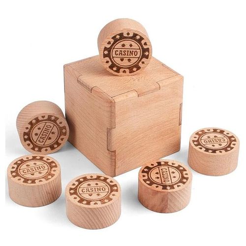 Boîte De Puzzle À Six Pour Adultes Et Enfants,Jeux De Casse-Tête,Jouets Iq,Soutien-Gorge À Dîner,3d - Type Puzzle Box Six Chip